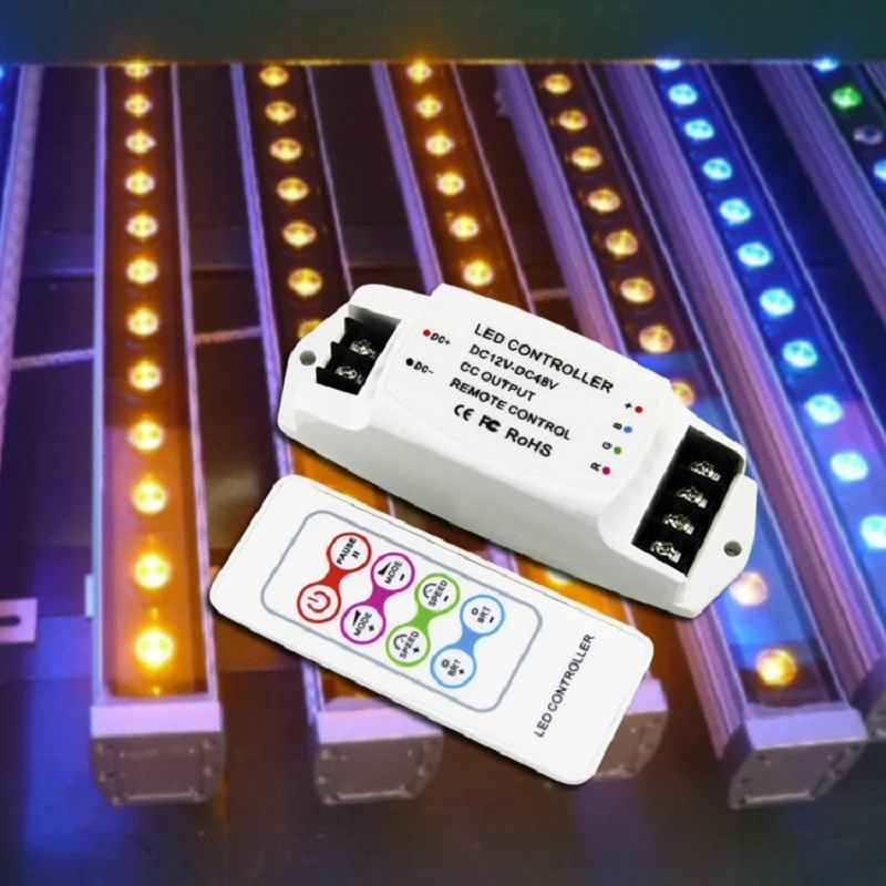 

350mA 700mA constant current Output RF remote Wireless RGB Dimmer BC-361-CC DC12V-48V Led CC RGB Strip Controller for LED Lamp