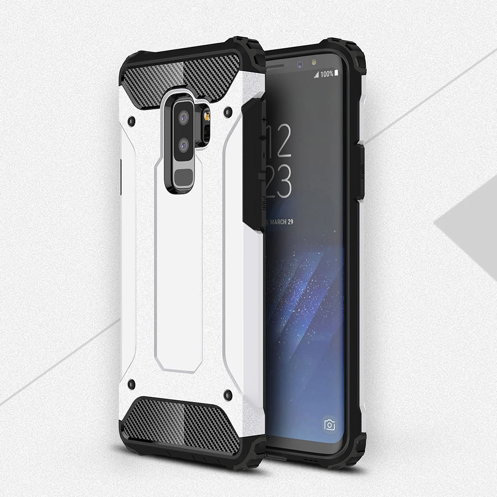 Back Armor Phone Cases For Samsung Galaxy S9 S8 Plus Note 8 S7 S6 Edge A8 2018 J7 J5 J3 A5 A7 2017 protective coque |