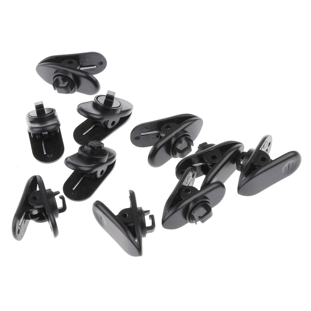 10 Pack New Earphone Cable Wire Cord Collar Clip Clamp Headset Black / White | Электроника