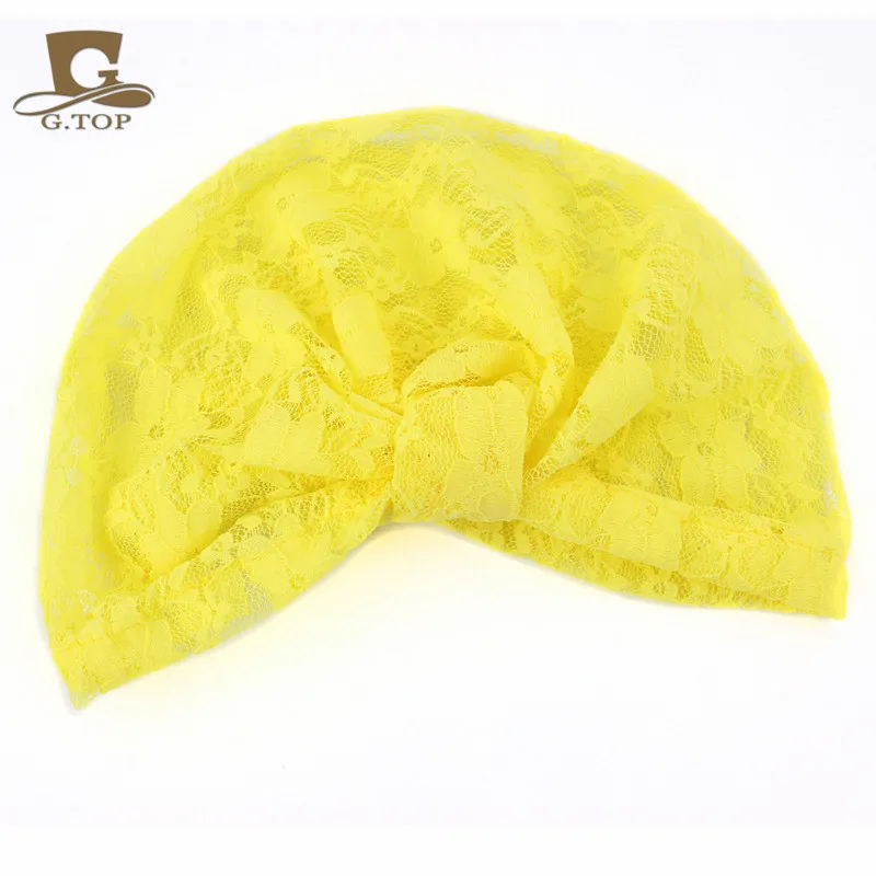 Новый милый кружевной тюрбан для девочек детская шляпа с капюшоном в индийском