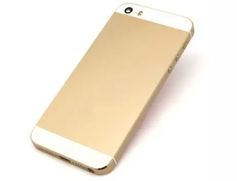 FreMobile телефон Золотой металлический Полный Корпус с компонентами для iPhone 5s