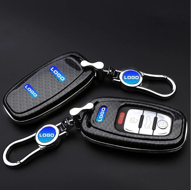 2017 Модный Стиль чехол для ключей автомобиля оболочка Audi ключ из углеродного
