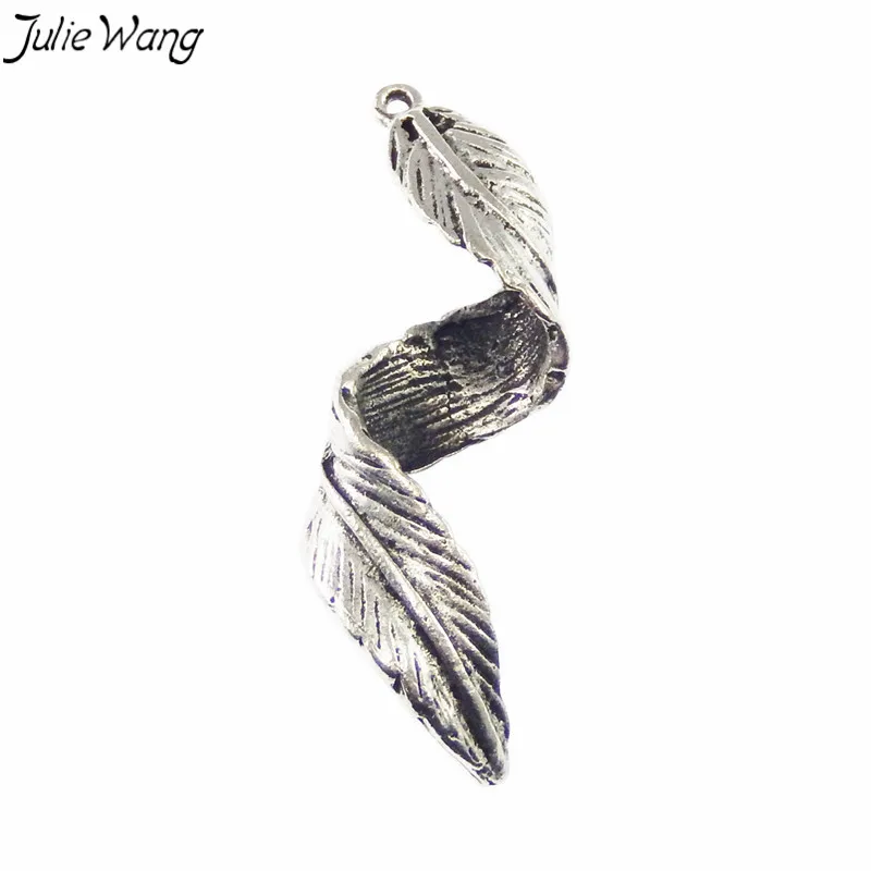 Julie Wang 10 шт. оптовая продажа подвеска из сплава под старину серебряного цвета
