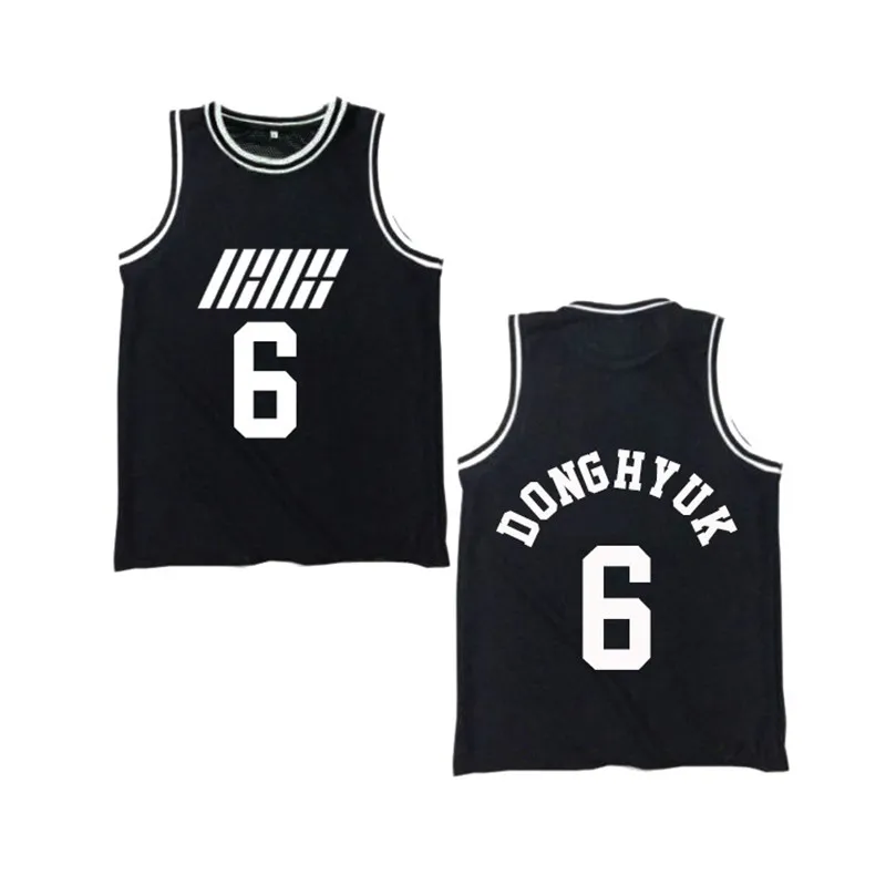 K Pop KPOP IKON BI BOBBY Album Shirts K-POP Повседневный хлопковый жилет футболка топы без рукавов