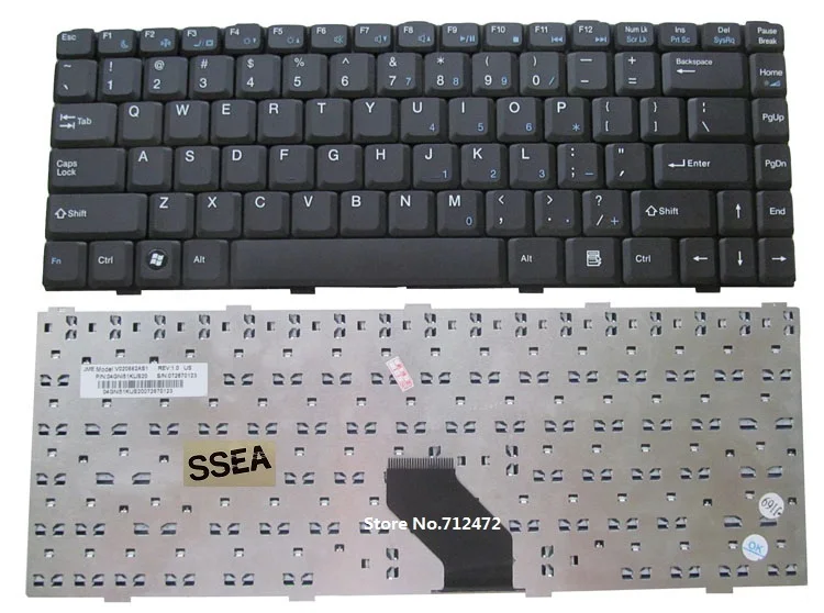 

SSEA New laptop US Keyboard for Dell Inspiron 1425 1427 Keyboard black