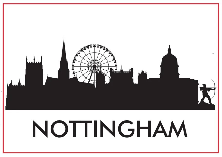 Туристические магниты 78*54*3 мм Nottingham Skyline сувенирные на холодильник 20446|souvenir fridge
