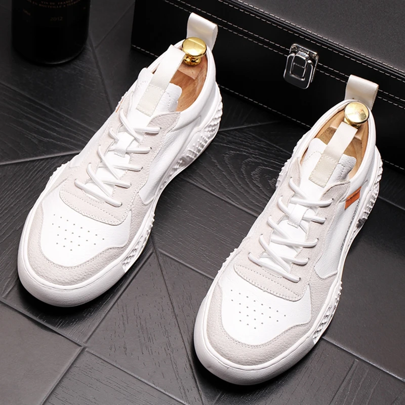 CuddlyIIPanda Men's Board Shoes New Arrival Youth Loafers Fashion Flat Casual Male Comfortable Sneakers | Обувь