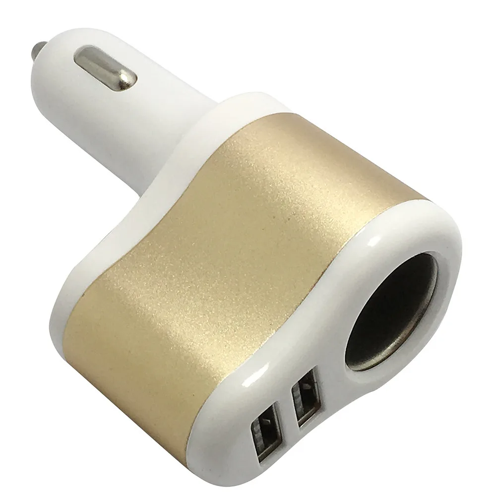 Портативное автомобильное зарядное устройство с 2 USB портами и высокой