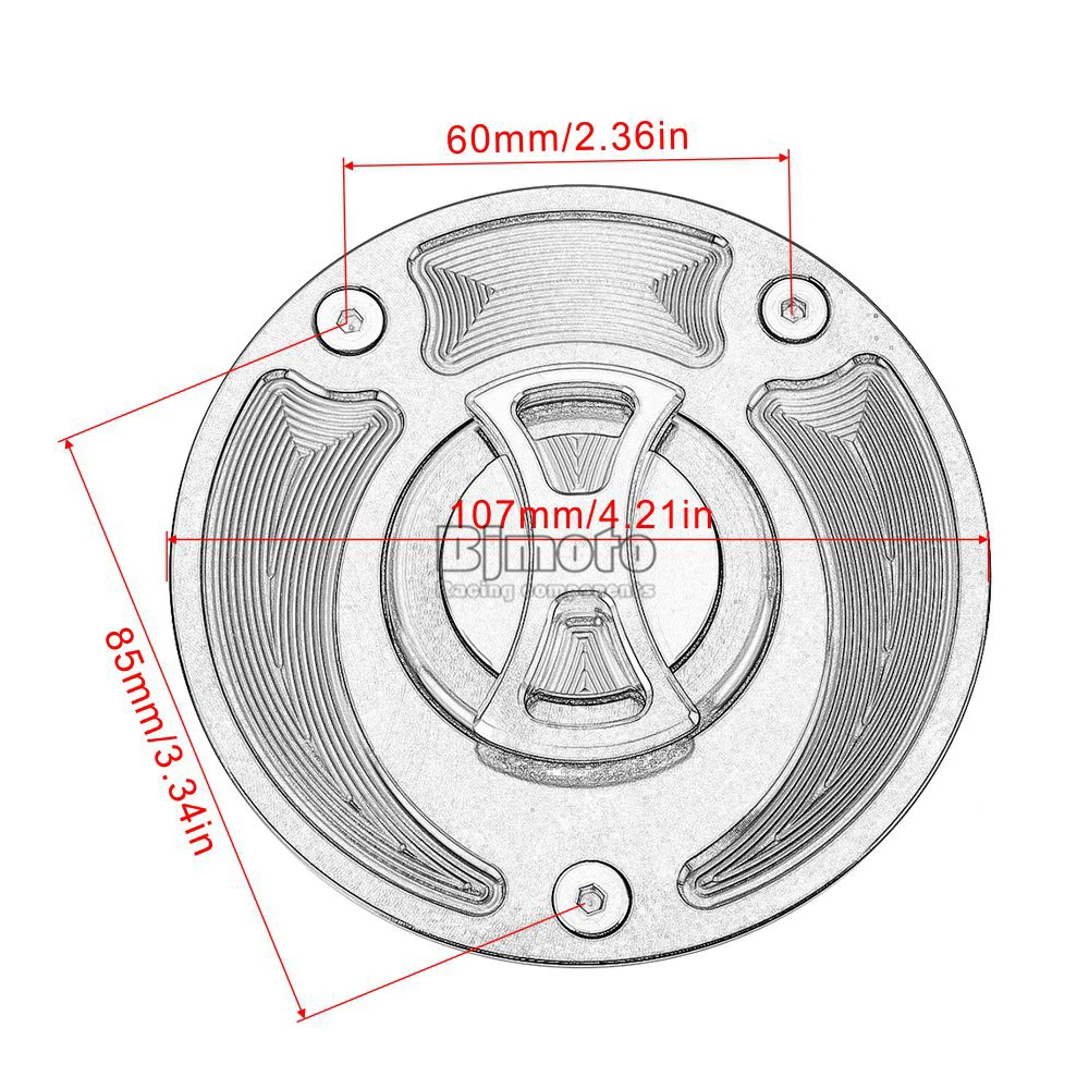 BJMOTO Мотоцикл с ЧПУ Топливный бак крышка Крышка для Suzuki 2004-2013 GSXR 600 750 1000 SV650 SV650S SV1000 SV1000S GSXR1300 Hayabusa