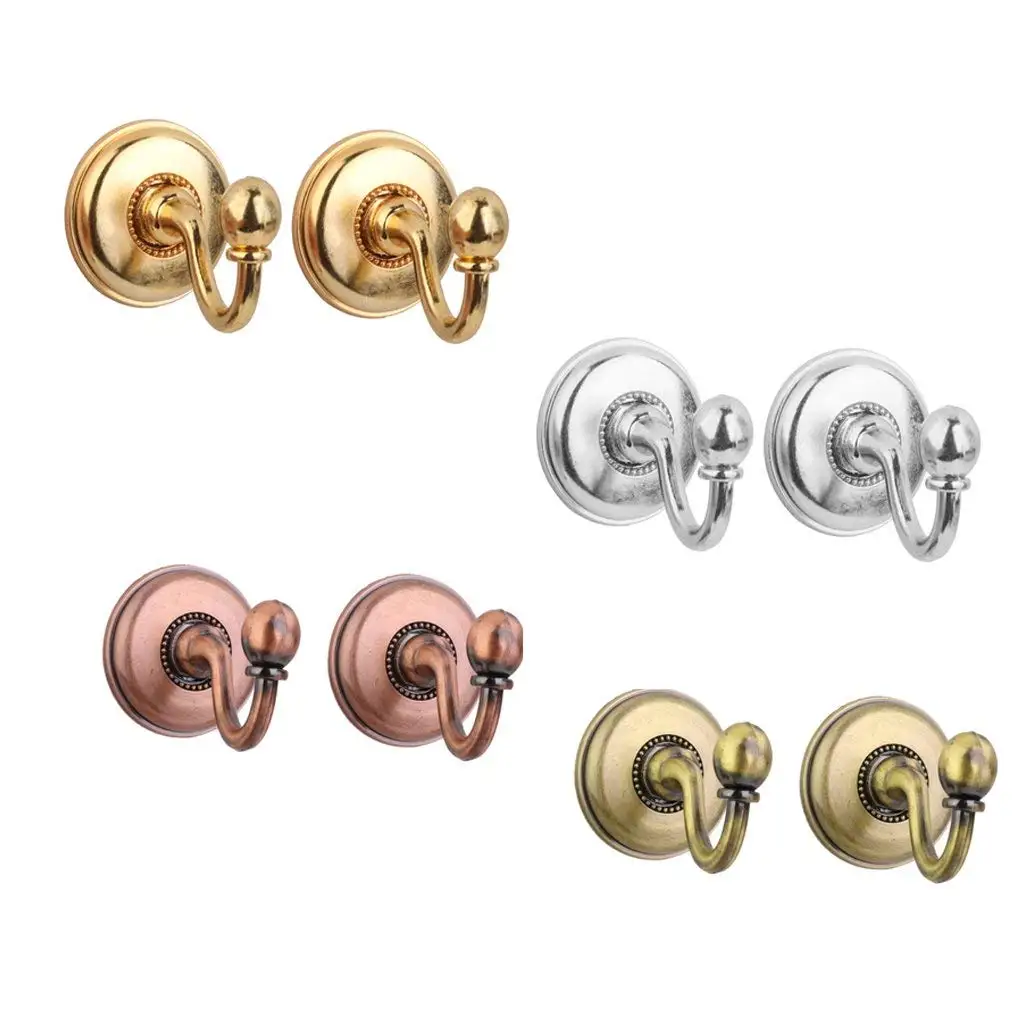 2 шт Винтаж сплав держатель для штор Крючки портьеры двери стены шляпа пальто