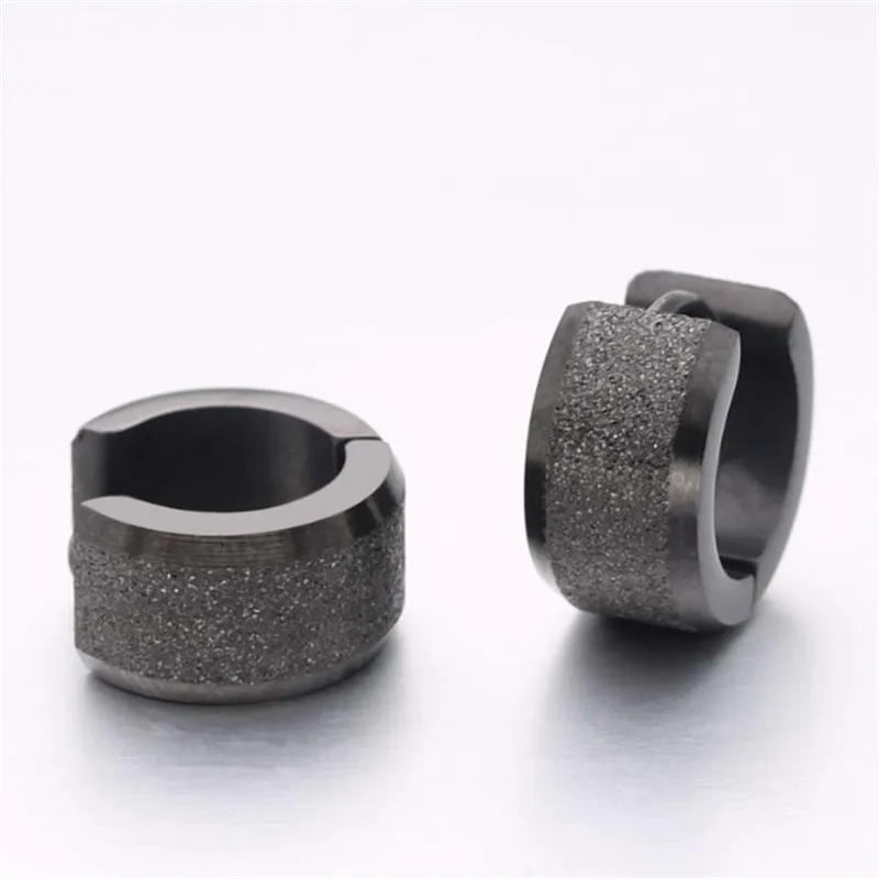 Серьги-гвоздики из нержавеющей стали для мужчин и женщин Простые большие широкие