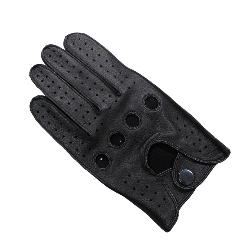 Роскошные мужские кожаные перчатки без подкладки|deerskin leather gloves|leather glovesmens unlined gloves