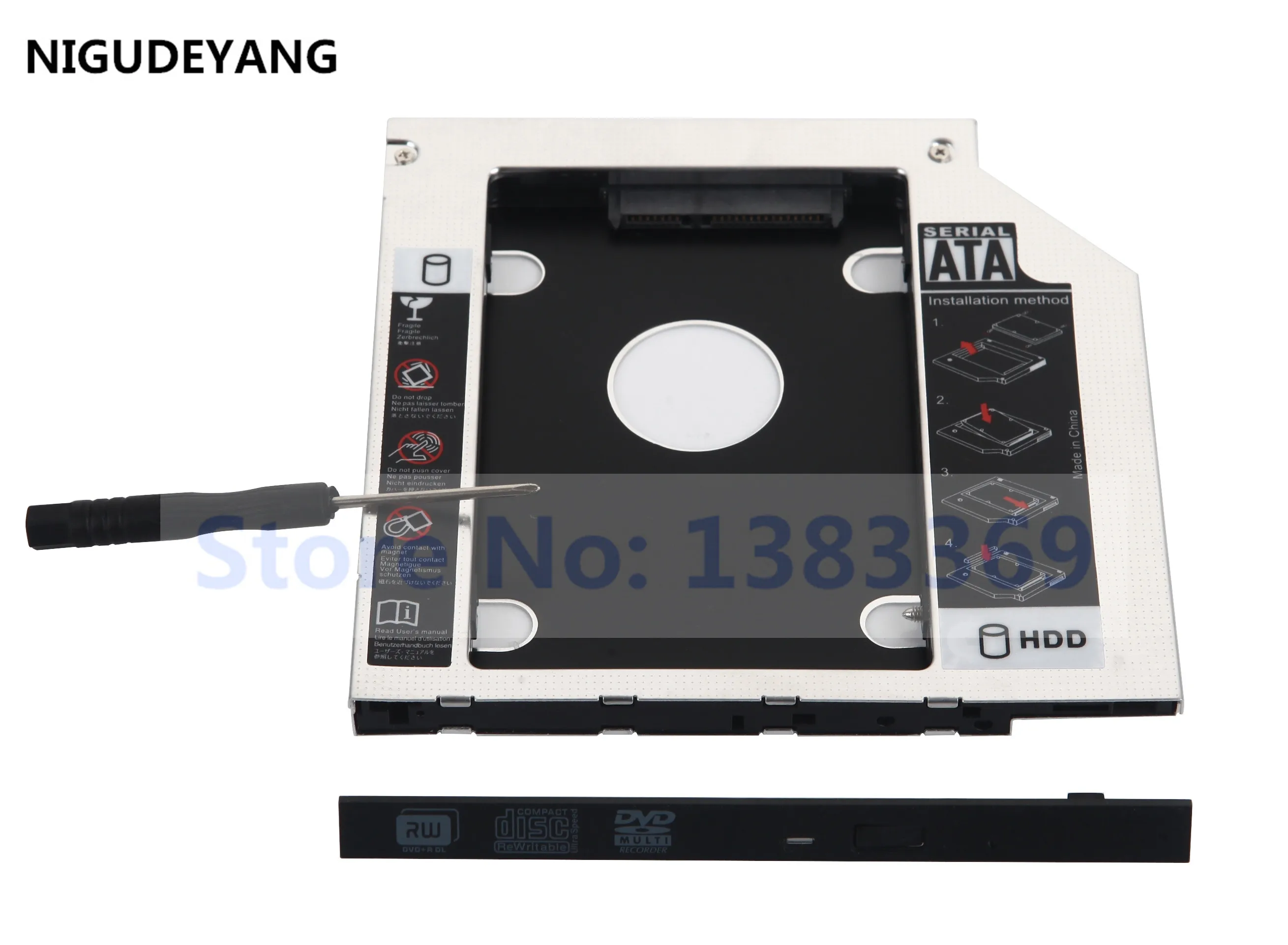 NIGUDEYANG Новый 2-й жесткий диск SSD HDD Оптический корпус Caddy рамка для Fujitsu Lifebook H730 T732 T734