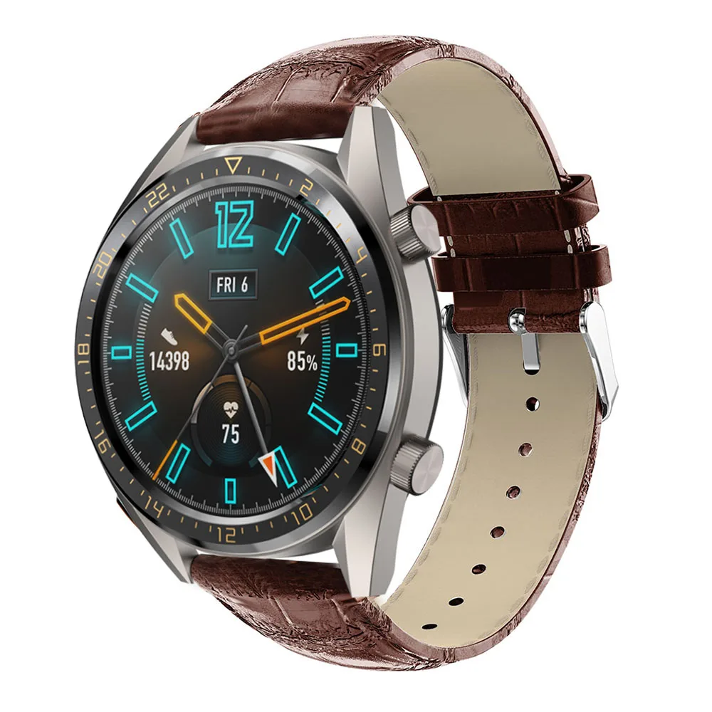 Для HUAWEI WATCH GT 46 мм Vigor модный стиль с узором крокодиловая кожа сменный Браслет