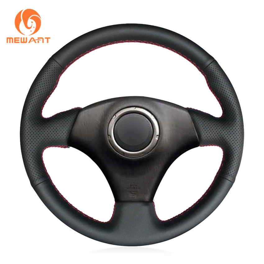 MEWANT Black Artificial Leather Steering Wheel Cover Braid for Toyota RAV4 Celica Matrix MR2 Supra Voltz Caldina MR-S Corolla US
