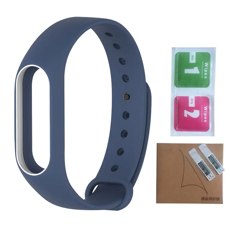 Цветной браслет для Xiaomi mi, 2 ремешка для mi Band 2, силиконовый браслет, сменный Браслет, смарт-браслет, аксессуары, ремешок на запястье