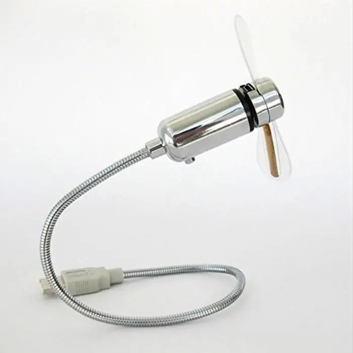 Мини USB вентилятор гаджеты гибкий гусиная шея светодиодный светильник USB Охлаждение мигающий температурный дисплей вентилятор для ПК ноутбук Настольный