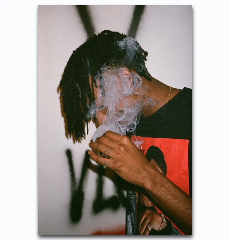 Горячая новинка Playboi Carti музыка дым хип хоп шелк художественный плакат настенная