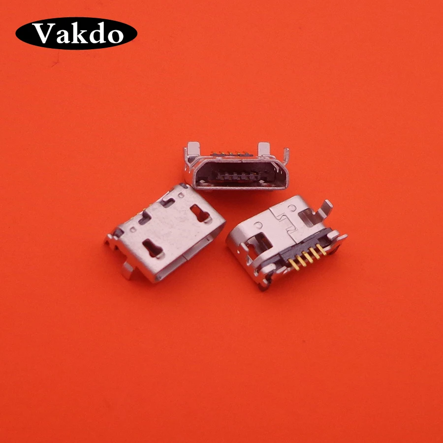 5 шт./лот мини микро USB разъем для зарядного порта док станции Разъем питания ZTE Blade
