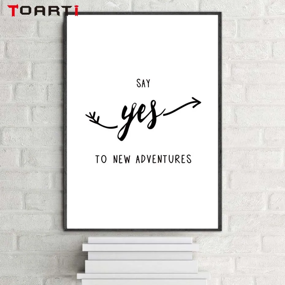 Adventure Quotes Wall Art Печать холст Картина скандинавский постер настенные Фотографии