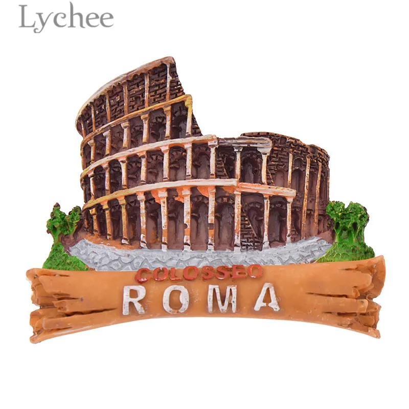 Полимерный магнит для холодильника Lychee Life Roma креативный 3D магнитный стикер