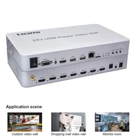 2x3 hdmi compatible usb player video wall processor support multiple splicing modes cascade 4k input 1080p out