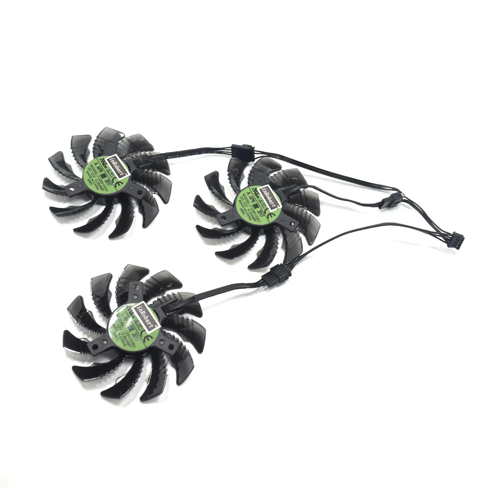 75 мм T128010SU кулер вентилятор Gigabyte AORUS GeForce GTX 1060 1070 1080Ti G1 GTX 960 970 980 Ti GTX660 TI RX480 кулер для карт вентиляторы