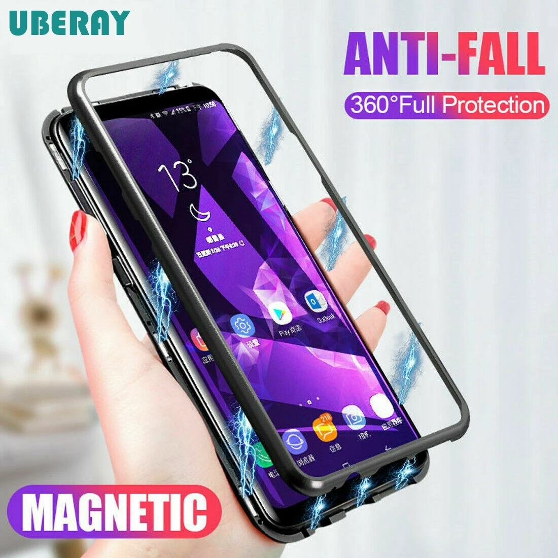 360 магнитной адсорбции чехлы для телефонов для samsung Galaxy S10 Lite S9 S8 плюс S7 край A6 A8 A7 A9 J4 J6 J8 A10 A30 A50 M10 M20