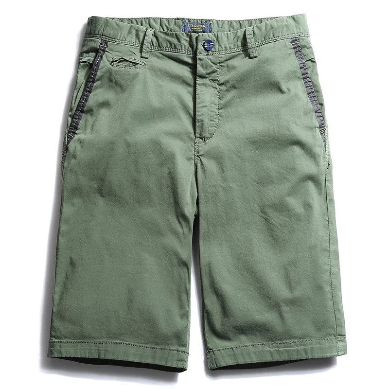 Рубашки домашние Для мужчин тренировки шорты Homme новых брендов Cargo Short Стиль Для мужчин s военные летние брюки высокое качество F12 - Цвет: GREEN