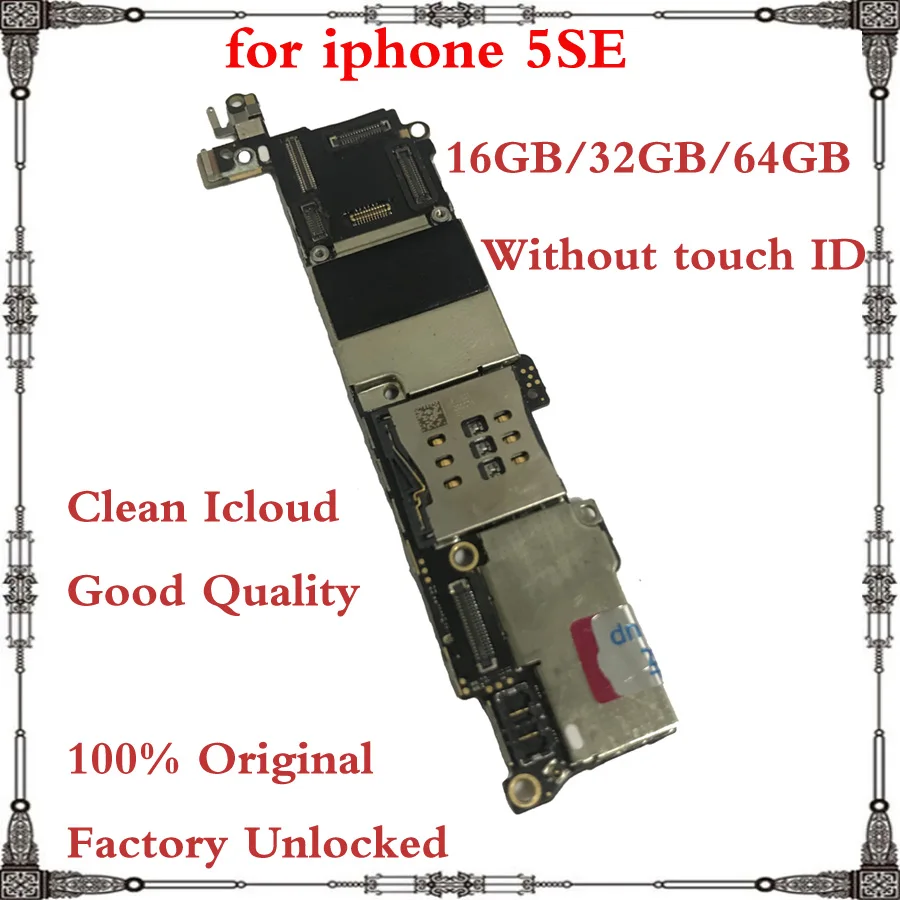 Бесплатная доставка Материнская плата для iphone 5SE без Touch ID 16 ГБ 32 64 Гб полные чипы