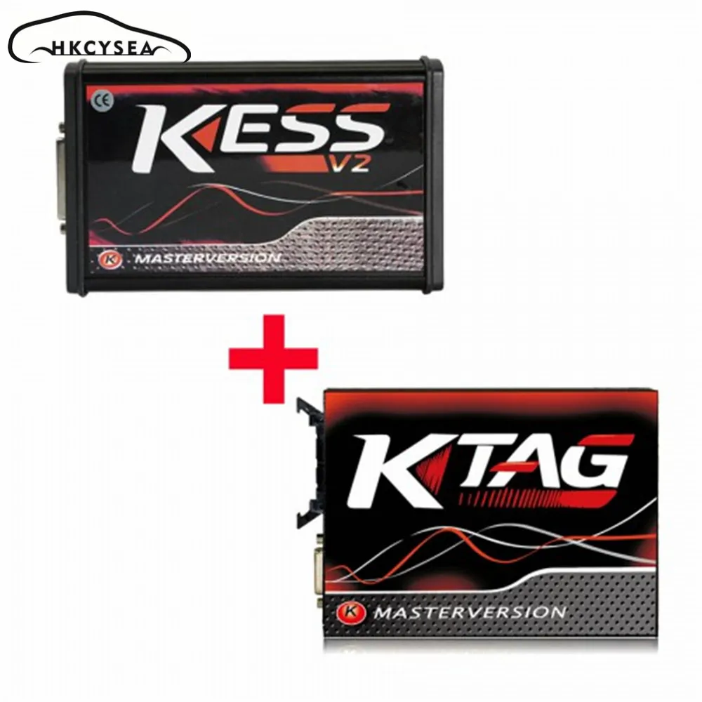 Красная печатная плата Kess V2 V5.017 SW V2.47 европейская онлайн версия Plus Ktag 7 020 V2.23