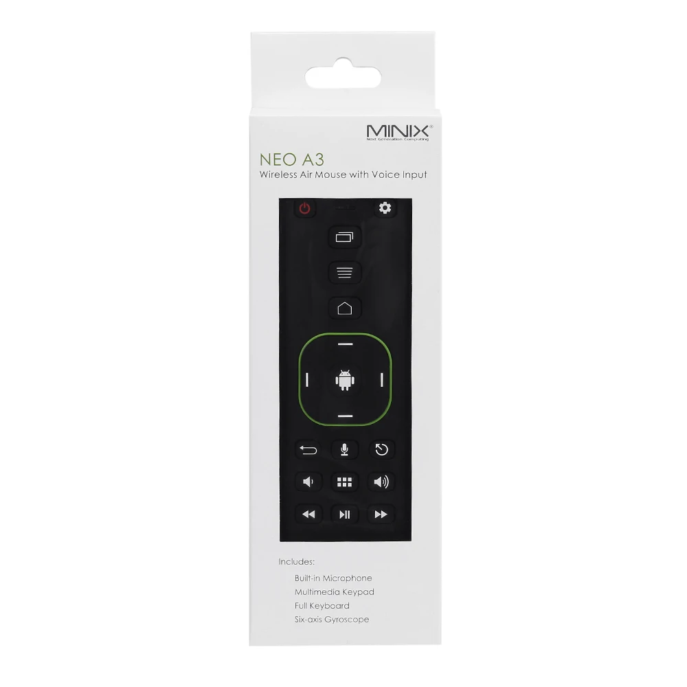 Беспроводная воздушная мышь MINIX NEO A3 с голосовым входом клавиатура QWERTY