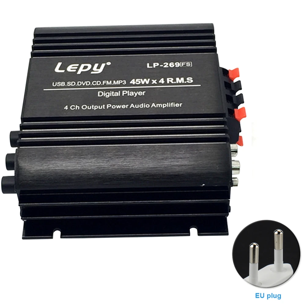 LP 269S Bluetooth Автомобильный цифровой автомобильный усилитель аудио плеер звук мини