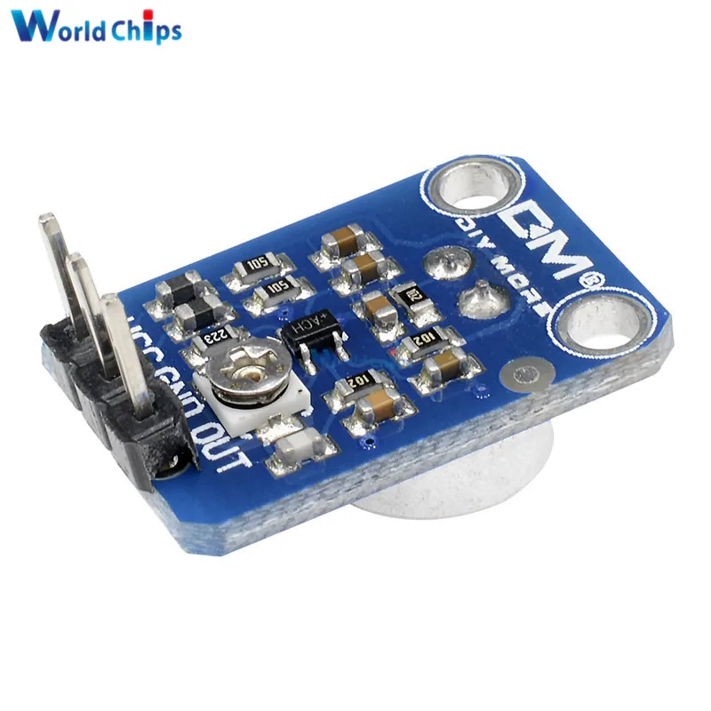 Модуль платы программного управления MAX4466 для Arduino с регулируемым коэффициентом