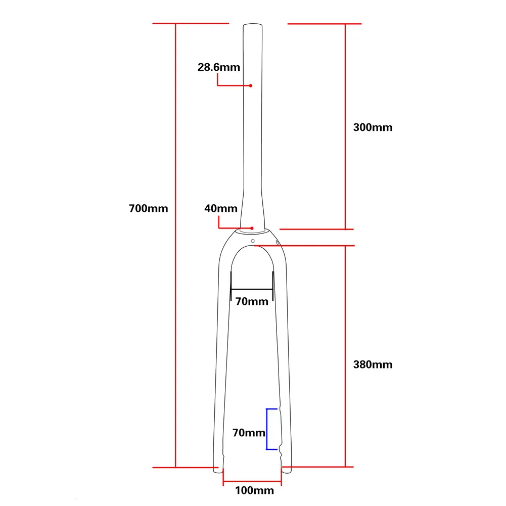 Новинка велосипедные вилки из углеродного волокна 100*12 мм 700 * 40C CX циклокросс