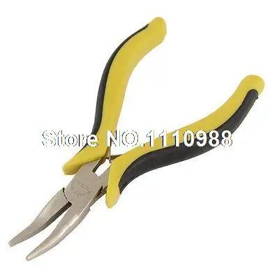 

Pocket Yellow Black Handle Sliver Tone Nose Plier Cutting Tool