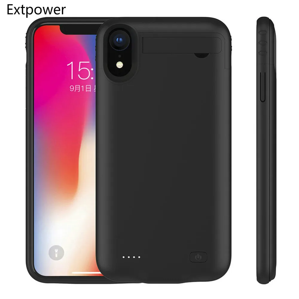 Портативный зарядный чехол Extpower 4200 мАч для iphone XR перезаряжаемый удлиненный