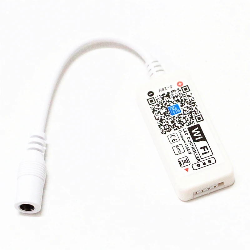 DC 5 В 12 В 24 В 5050 3528 RGB RGBW rgbww Светодиодные ленты света ИК-пульт IOS Android телефон приложение беспроводной Bluetooth, Wi-Fi мини-контроллер
