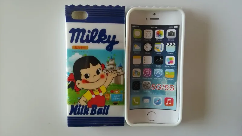 Новый стильный модный мягкий чехол из ТПУ с 3D изображением молочного молока для