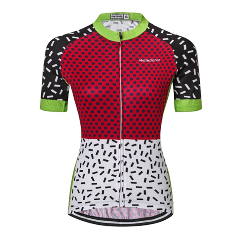 Женский спортивный костюм WEIMOSTAR комплект из Джерси с коротким рукавом для езды на