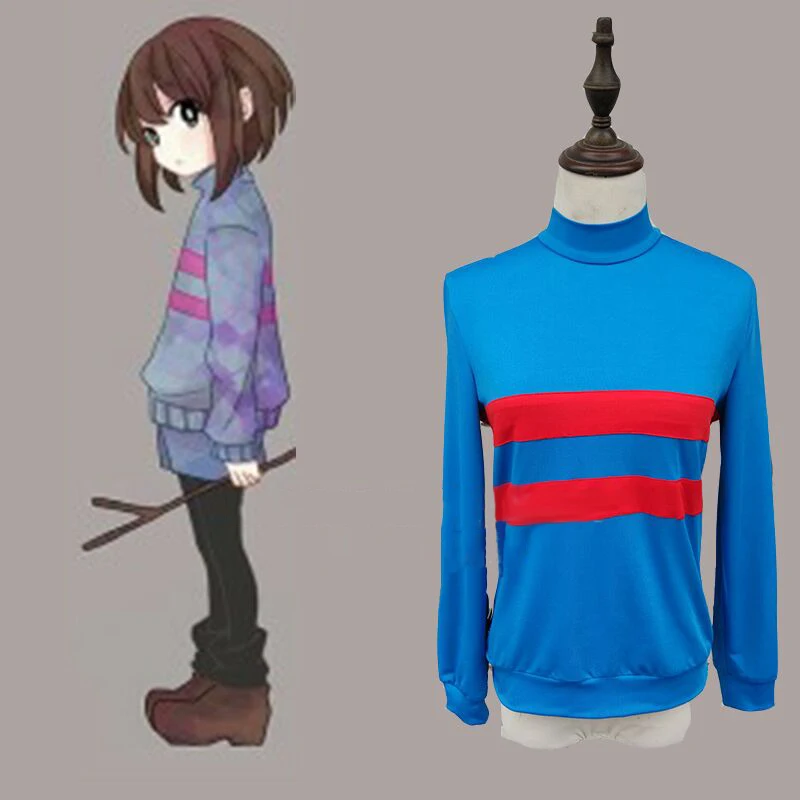 Костюм для костюмированной игры Undertale Chara топ и шорты полный комплект