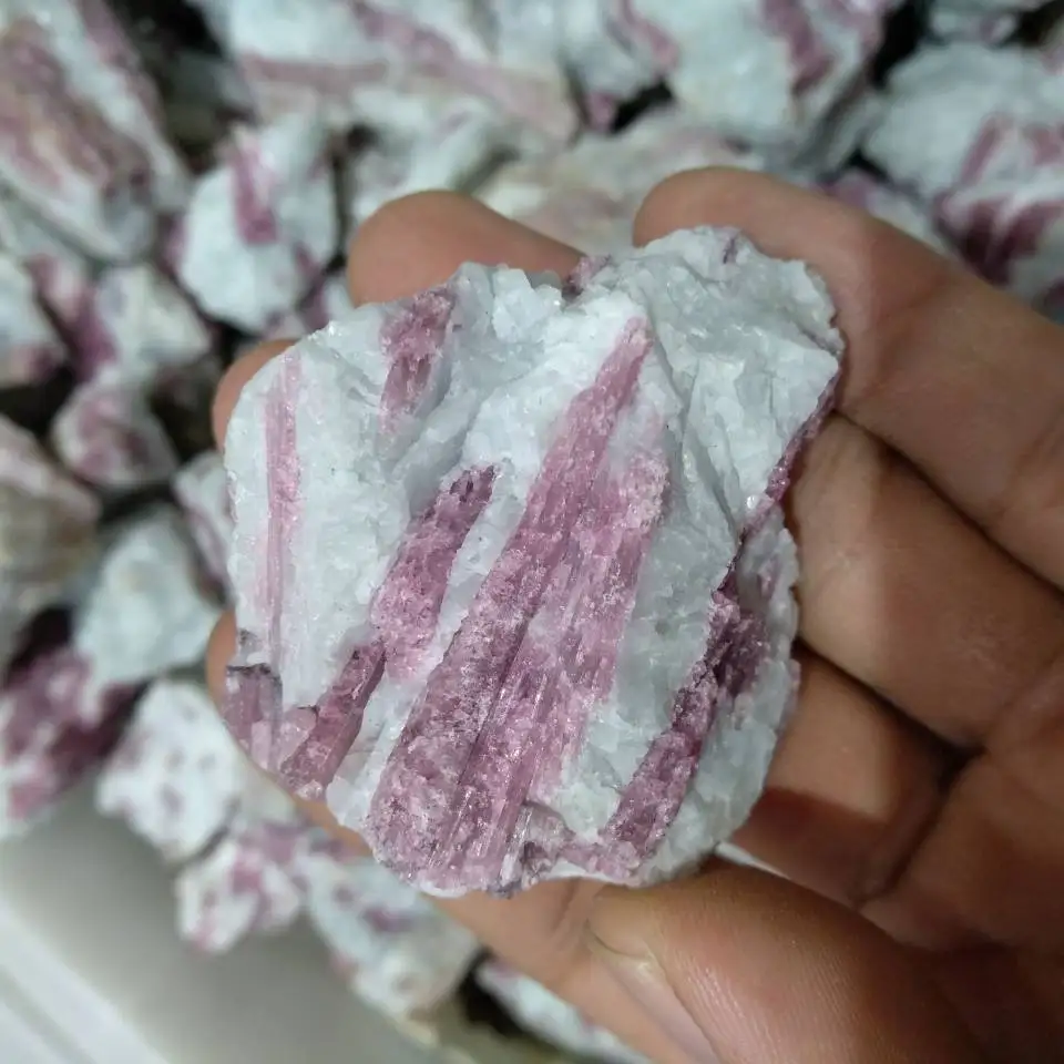 150g Red Tourmaline Crystal Facet Rough Specimen 100% Natural | Дом и сад