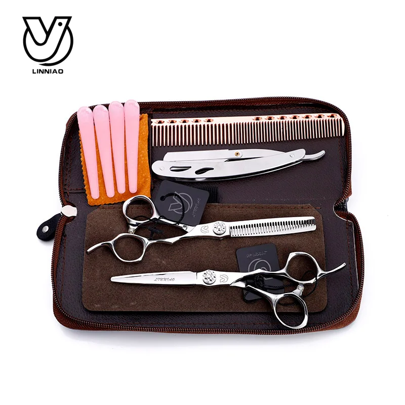 Парикмахерские ножницы для стрижки 6 дюймов филировочные Инструменты укладки