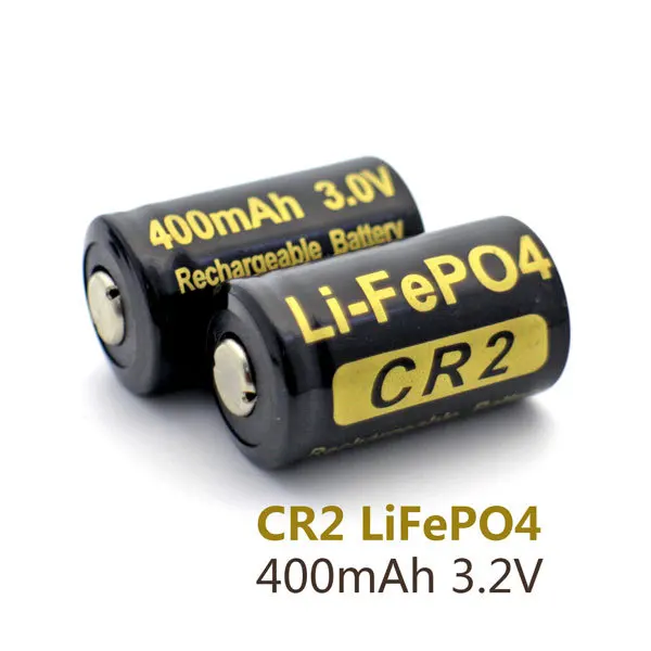 Аккумулятор CR2 400 мА · ч 2 шт./партия 3 в LiFePO4 перезаряжаемый аккумулятор 15266 с