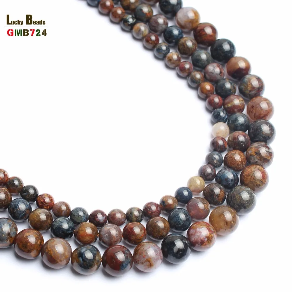 Natural Pietersite Stone Round Loose Beads For Jewelry Making 15inches/strand 6/8/10/12mm Bracelet Diy | Украшения и аксессуары