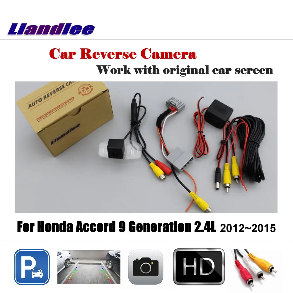 Автомобильная камера заднего вида для Honda Accord 9 поколения 2.4L 2012 2013 2014-2018 HD CCD задняя