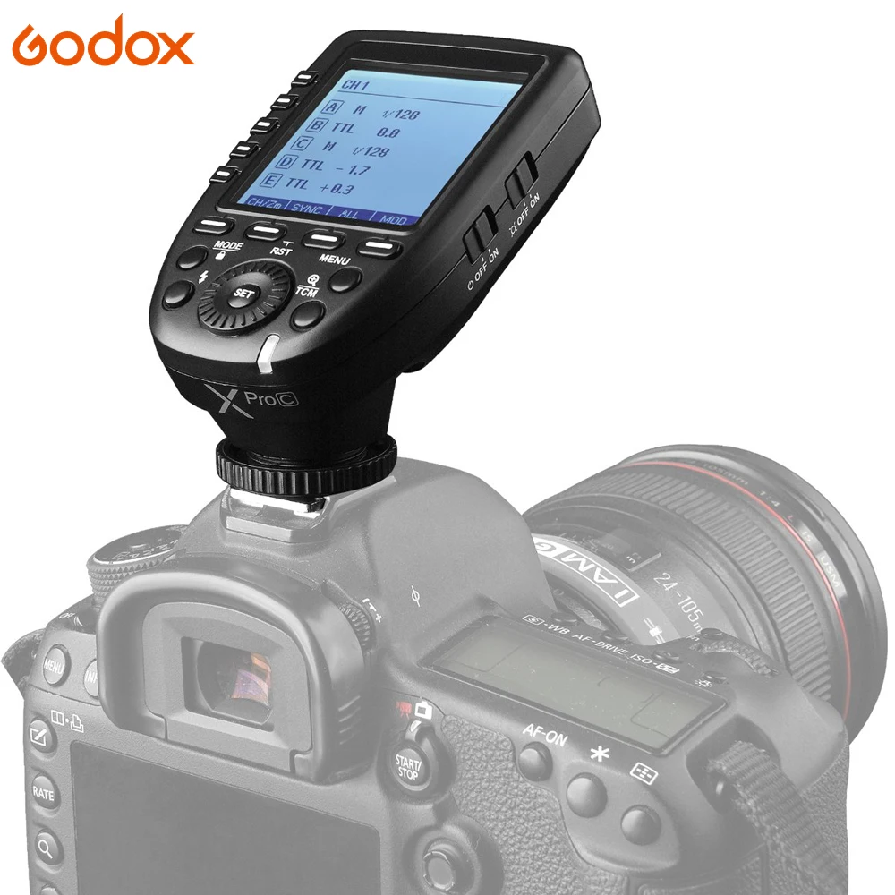 Godox Xpro серии вспышки триггера передатчик Xpro-C/N/S/F/O для всех типов камеры Canon Nikon sony