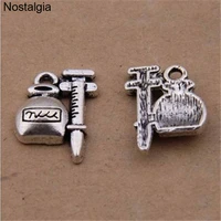nostalgia 20pcs pharmacist syringe charms for phone medical accessories injector pendant 1318mm
