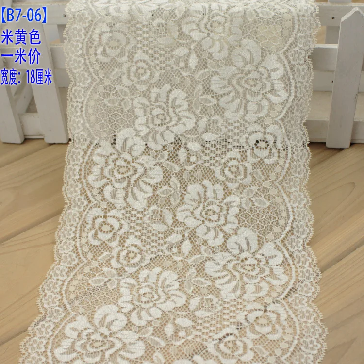 Высококачественная эластичная кружевная отделка 18 см | Дом и сад
