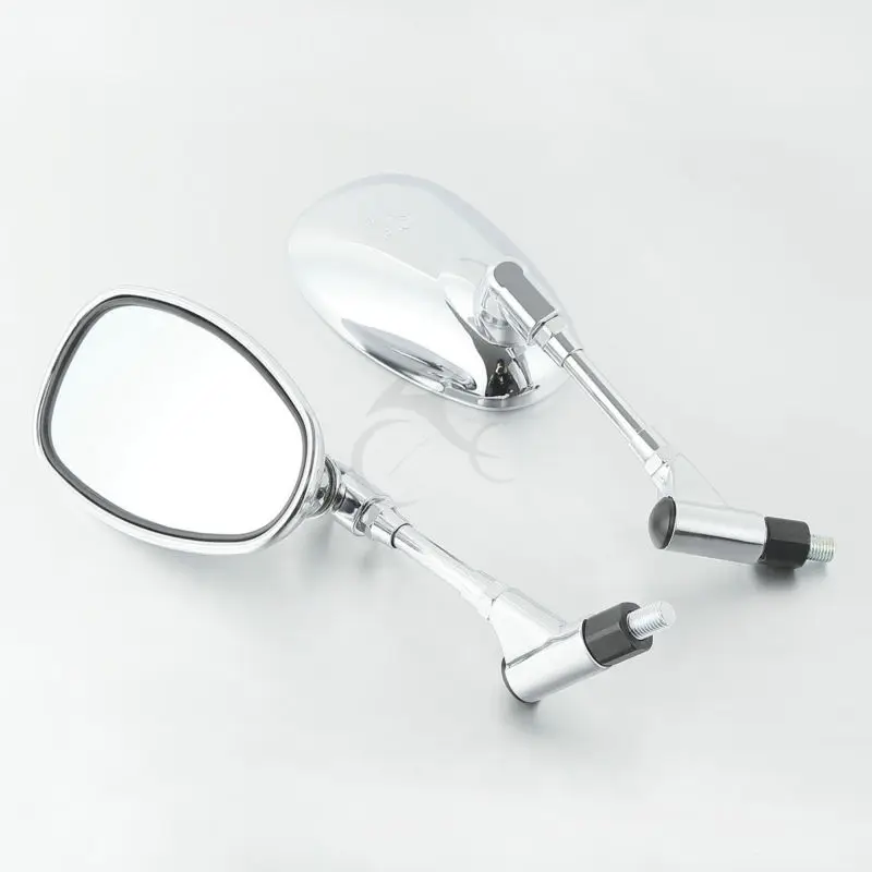 10 мм Универсальные мотоциклетные хромированные зеркала заднего вида для теней VTX